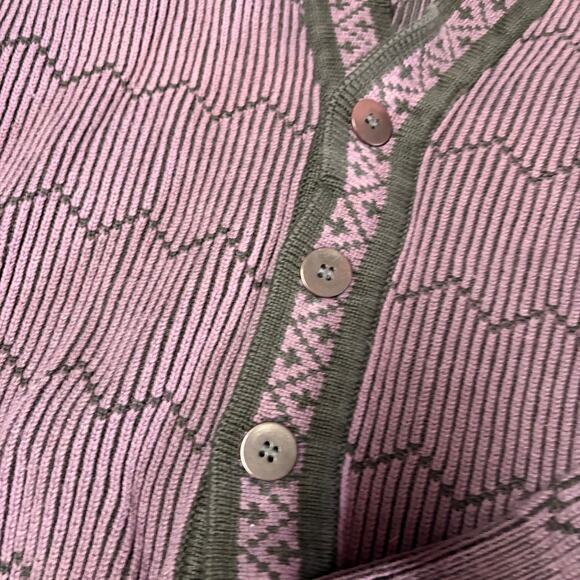 Vintage Claiborne Chunky Knit Sweater Cardigan - Picture 2 of 6